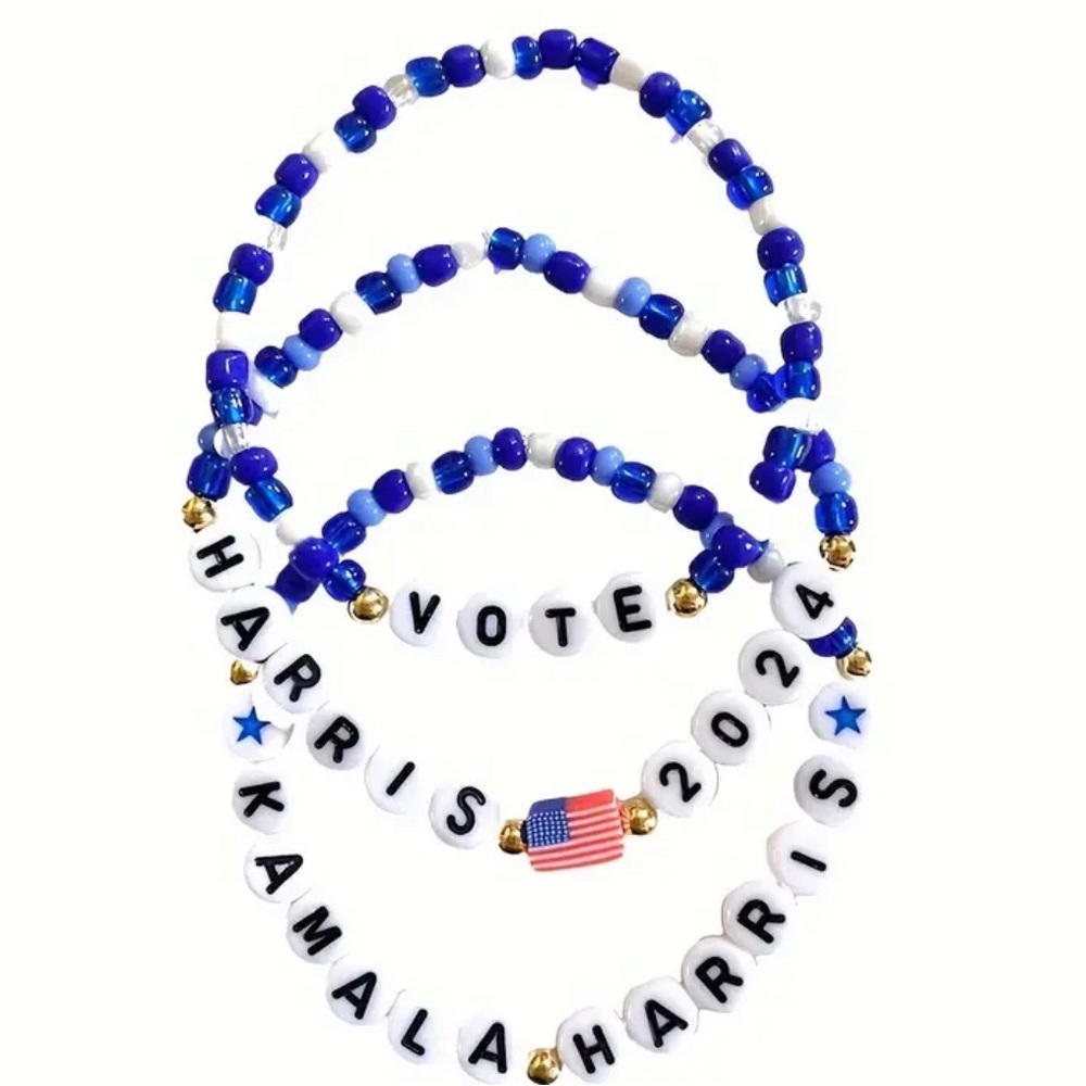 Kamala Harris 2024 Flag Friendship Bracelets